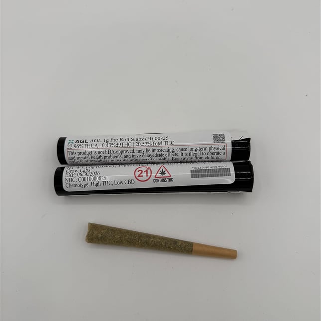 AGL - Slapz (H) 1g Pre-Roll 1pk (1g) C0010000825 - Image 2