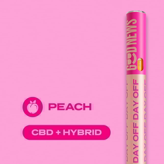 DAY OFF: Peach 1:2 CBD:THC Cartridge (500mg) - Image 4