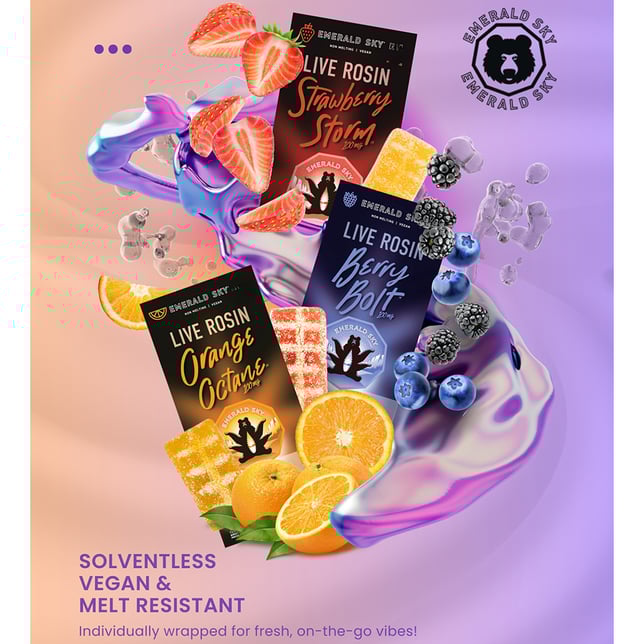 Live Rosin Orange Octane | 1pk/10mg - 100mg THC/10mg CBD | Sativa | - Image 2