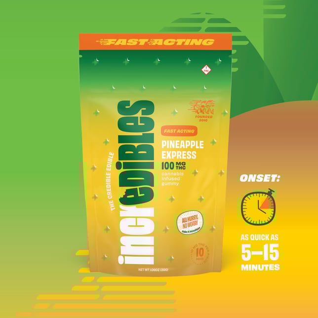 Fast-Acting Pineapple Express [10pk] (100mg) - Image 3