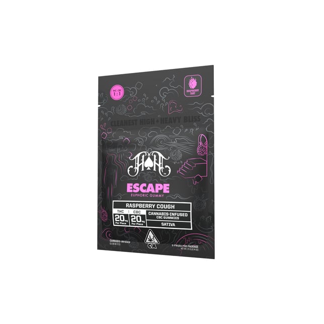 Raspberry Cough | Sativa - Escape RCS CBC Euphoric Gummy - Image 2