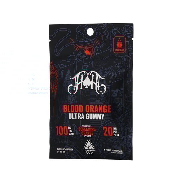 Blood Orange | Hybrid - Ultra Pure Gummies - 100mg THC - Image 2