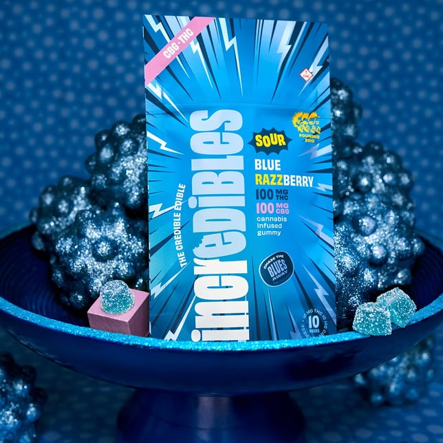 1:1 Sour Blue Razzberry + CBG [10pk] (100mg CBG/100mg THC) - Image 3