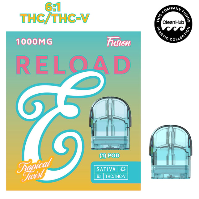 RELOAD - 1g FUSION - Tropical Twist (6:1 THC/THC-V) - Image 1