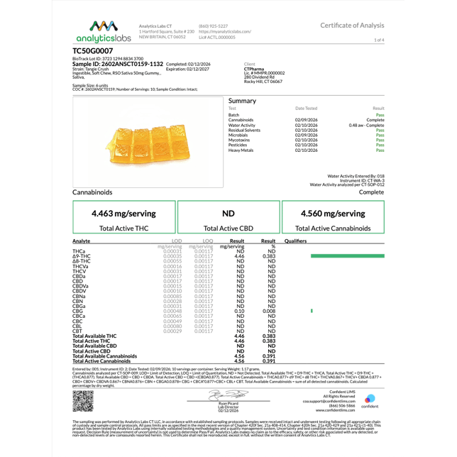 Savvy - Tangie Crush (S) Guap RSO Gummies (4.46mg 10pk) C0020026852 - Image 3 Savvy - Tangie Crush (S) Guap RSO Gummies (4.46mg 10pk) C0020026852 - Image 3