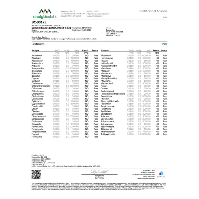 SoundView - Black Cherry (H) Fast Acting Gummies (4.98mg 20pk) C0080000175 - Image 4