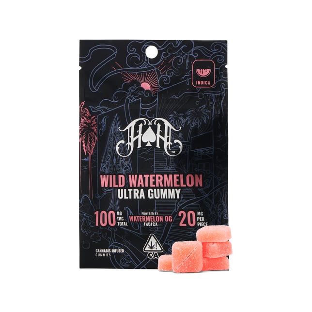 Wild Watermelon | Indica - Ultra Pure Gummies - 100mg THC - Image 1