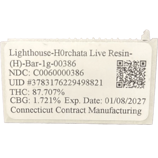 Lighthouse - Horchata (H) Live Resin Disposable Vape (1g) C0060000386 - Image 2