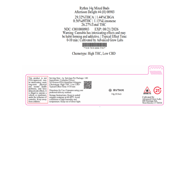 Rythm - Afternoon Delight #4 (H) Flower  C0010000903 - Image 2