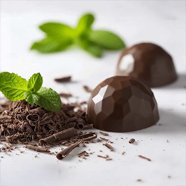 Chocolate BON BOMBS Mint Sugar Free (DOHC) Edibles - 10pk 100mg THC - Image 2