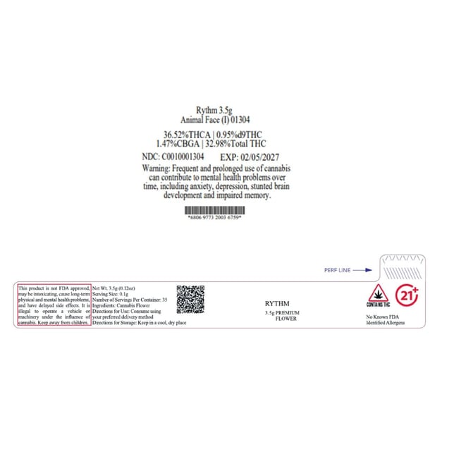 Rythm - Animal Face (I) Flower  C0010001304 - Image 3