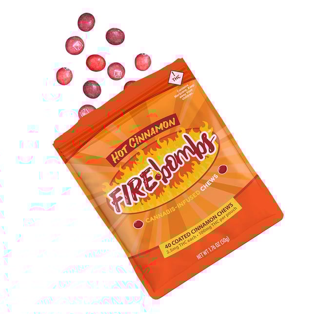 Fire Bombs Hot Cinnamon - 100mg THC (40pk / 2.5mg THC ea) - Image 2 Fire Bombs Hot Cinnamon - 100mg THC (40pk / 2.5mg THC ea) - Image 2