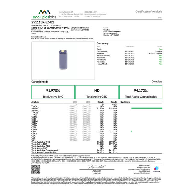 Select - Sour Z (S) BRIQ Disposable Vape (2g) C0030001235 - Image 3