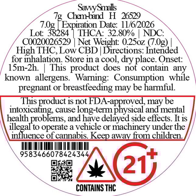 Savvy - Chem-band (H) Smalls C0020026529 - Image 2 Savvy - Chem-band (H) Smalls C0020026529 - Image 2