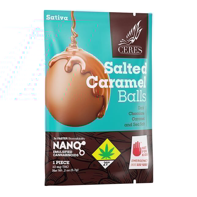 Salted Caramel Ball SINGLE - Sativa (10mg) - Image 1 Salted Caramel Ball SINGLE - Sativa (10mg) - Image 1