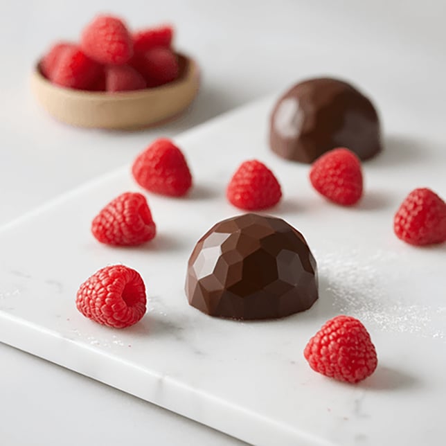 Chocolate BON BOMBS Sugar Free Raspberry (DOHC) Edibles - 10pk 100mg THC - Image 2 Chocolate BON BOMBS Sugar Free Raspberry (DOHC) Edibles - 10pk 100mg THC - Image 2