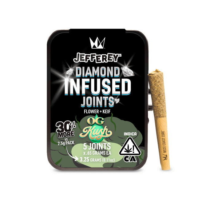 OG Kush - Jefferey Infused Joint .65g 5 Pack - Image 1 OG Kush - Jefferey Infused Joint .65g 5 Pack - Image 1