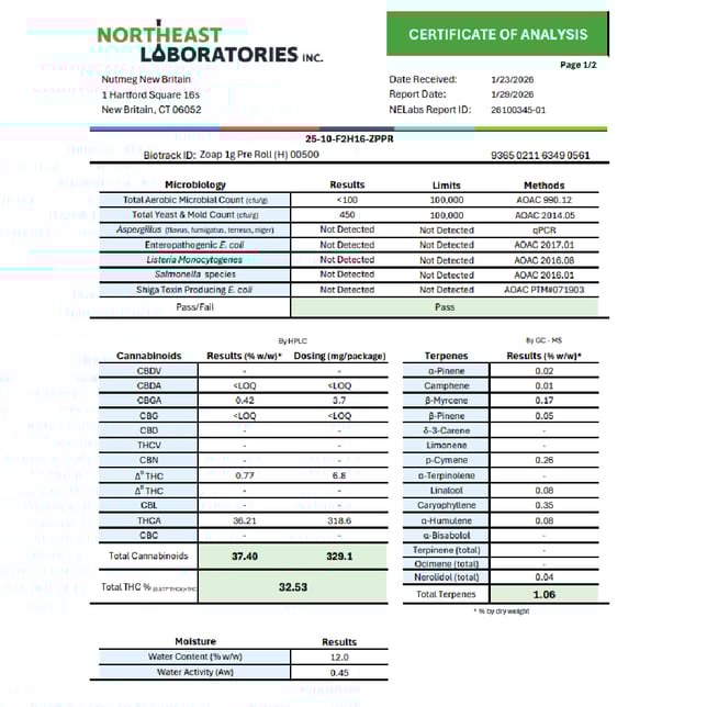 BRIX Cannabis - Zoap (H) 1g Pre-Roll 1pk (1g) C0101000500 - Image 3