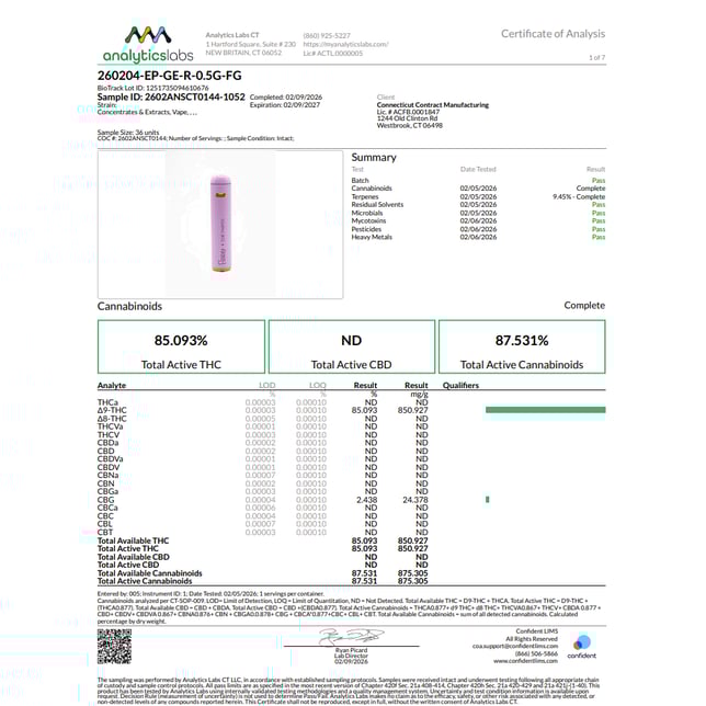 Edie Parker - Grape Escape (I) Petal Puffer Disposable (0.5g) C0060000422 - Image 3