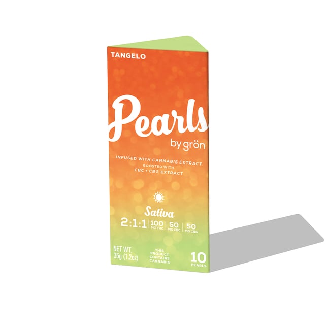 2:1:1 Tangelo Pearls - Sativa (100mg THC/50mg CBC/50mg CBG) - Image 2