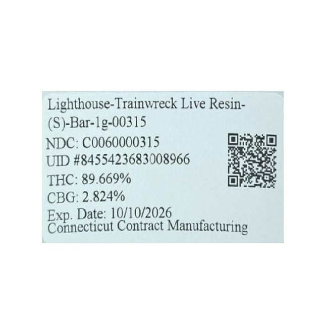 Lighthouse - Trainwreck (S) Live Resin Disposable Vape (1g) C0060000315 - Image 2 Lighthouse - Trainwreck (S) Live Resin Disposable Vape (1g) C0060000315 - Image 2