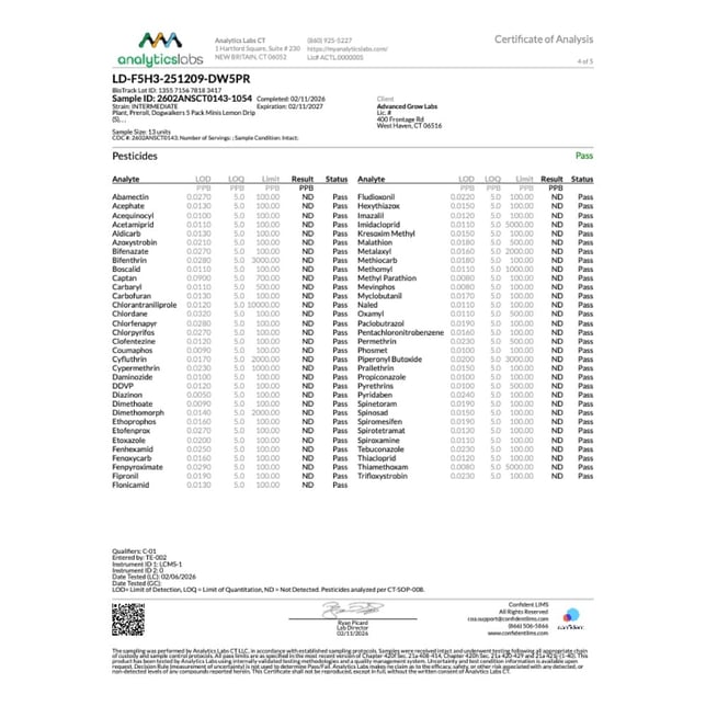 Dogwalkers - Lemon Drip (S) 0.35g Pre-Rolls 5pk (1.75g) C0010001299 - Image 7