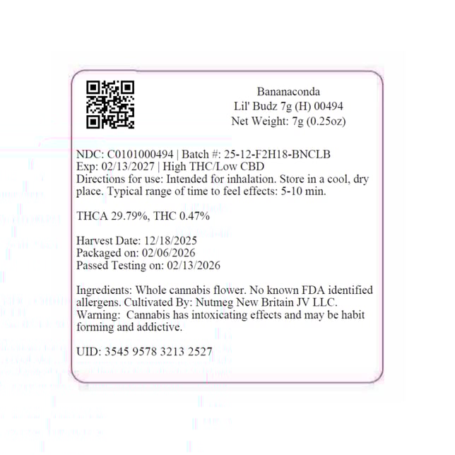 Lil Budz - Bananaconda (H) Smalls  C0101000494 - Image 2