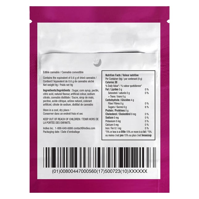 5:1 Pomegranate Blueberry Acai (50mg CBD/10mg THC) - Image 3