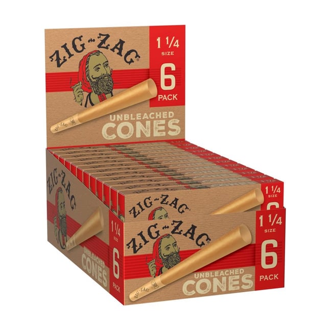 Unbleached Ultra Thin Cones - 1 1/4 [6pk] - Image 5