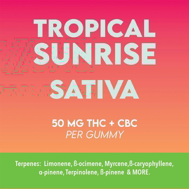 Tropical Sunrise [20pk] (1000mg THC/500mg CBC) - Image 2