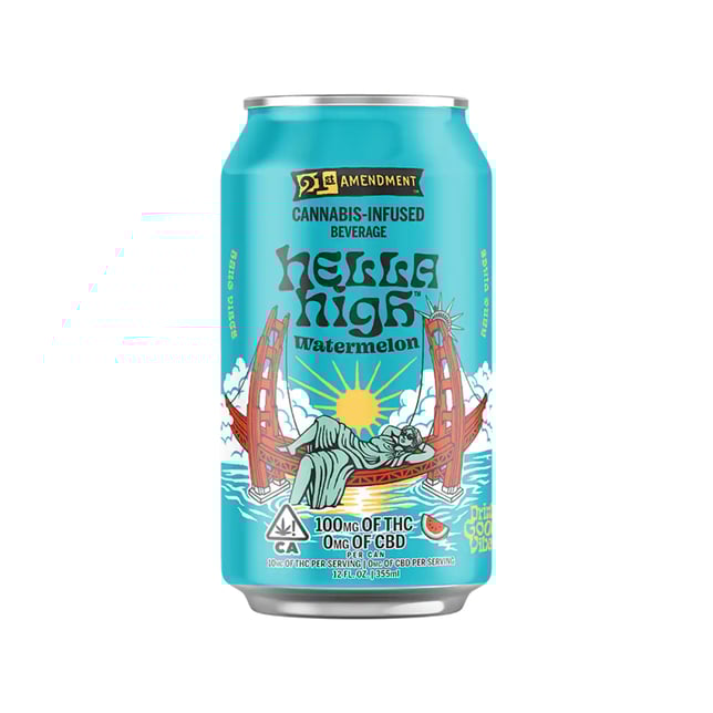 Hella High Watermelon (100mg) - Image 1 Hella High Watermelon (100mg) - Image 1