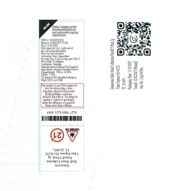 Curaleaf - Titan Express (S) 0.4g Pre-Rolls 5pk (2g) C0030001252 - Image 2