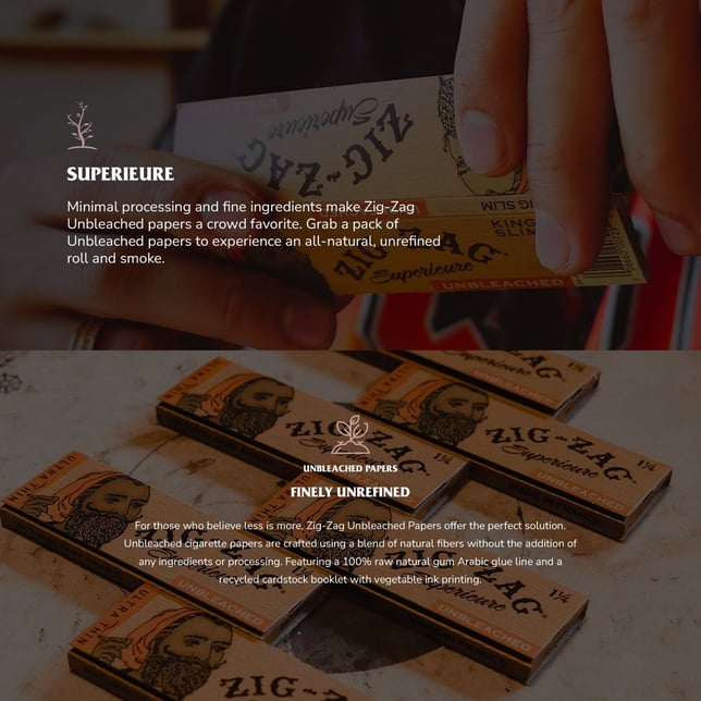 Unbleached Ultra Thin Rolling Papers - 1 1/4 - Image 2 Unbleached Ultra Thin Rolling Papers - 1 1/4 - Image 2