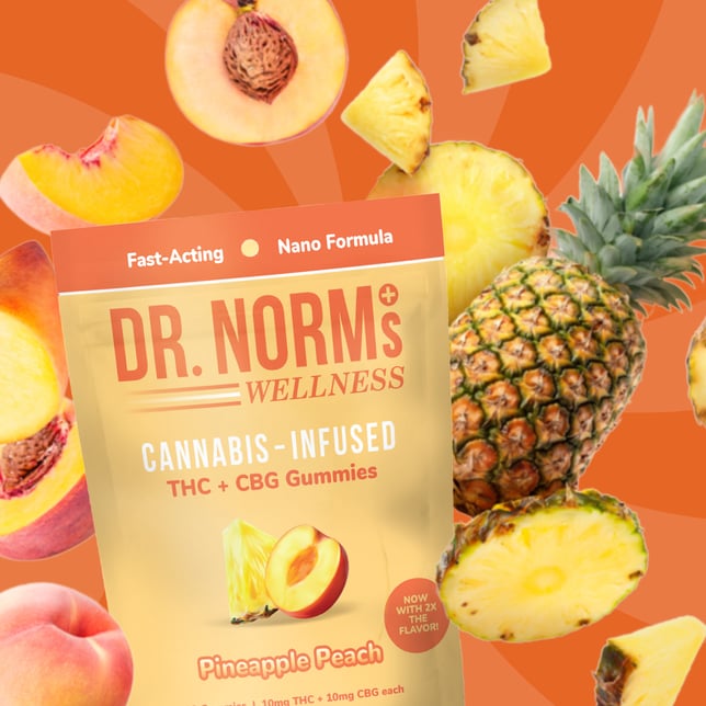 1:1 Pineapple Peach [10pk] (100mg THC/100mg CBG) - Image 3
