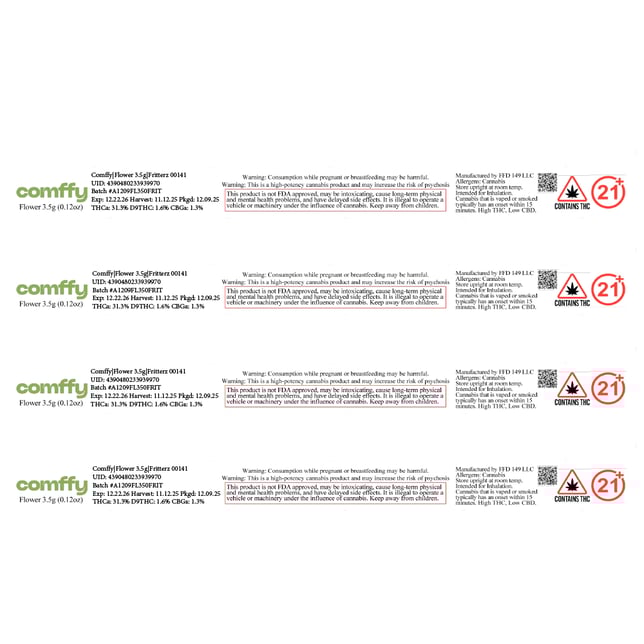 Comffy - Fritterz (H) Flower  C0140000141 - Image 2