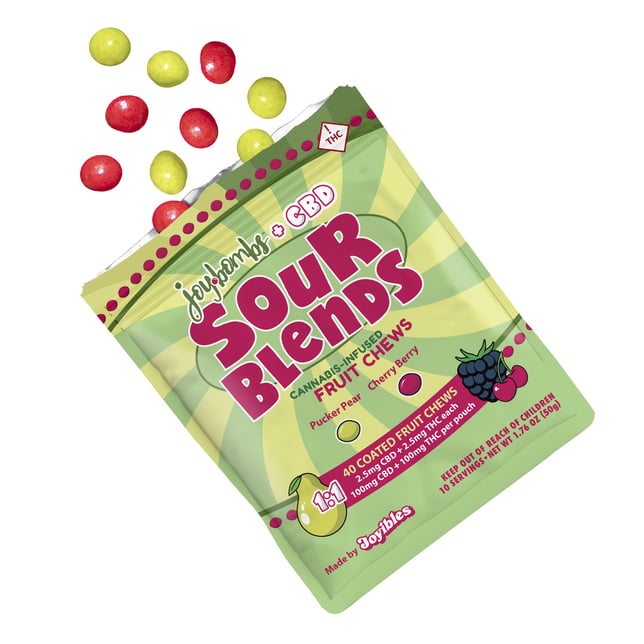 Joybombs Sour Blend 1:1 THC:CBD (H) 100mg - Image 3