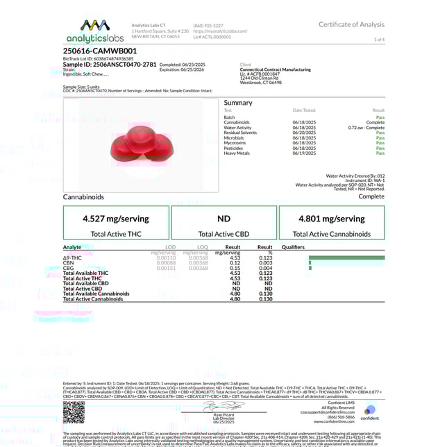 Camino - Wild Berry (I) Gummies (4.53mg 20pk) C0060000217 - Image 4