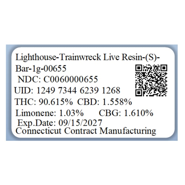 Lighthouse - Trainwreck (S) Live Resin Disposable Vape (1g) C0060000655 - Image 2