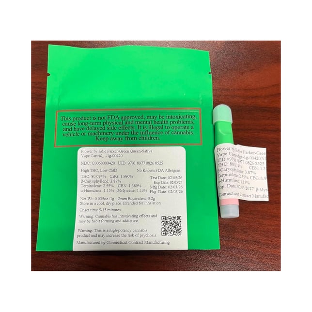 Edie Parker  Green Queen (S) Vape Cartridge  C0060000420 - Image 2