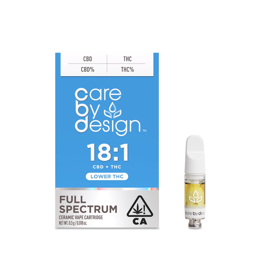 18:1 Vape Cartridge, 1 gram | Care By Design | Vape Cartridge