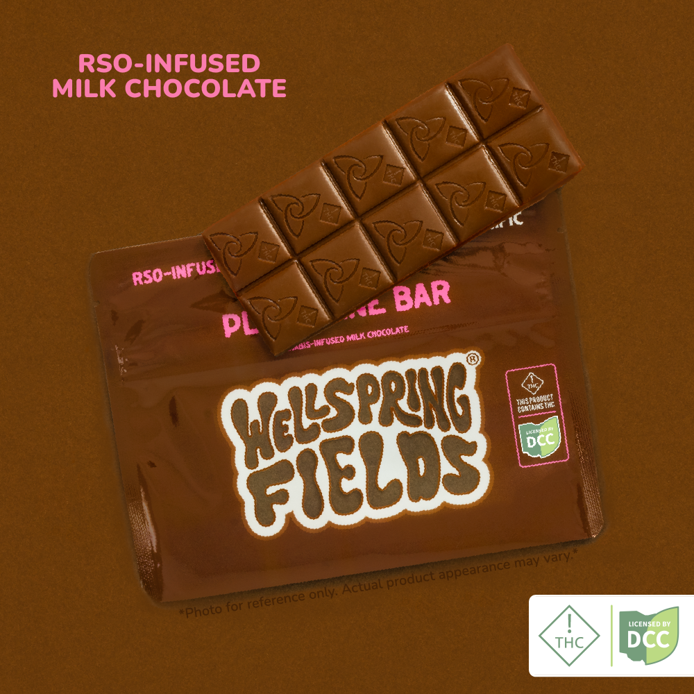 Wellspring Fields - Plain Jane Milk Chocolate - Chocolate - 105mg - 10pk