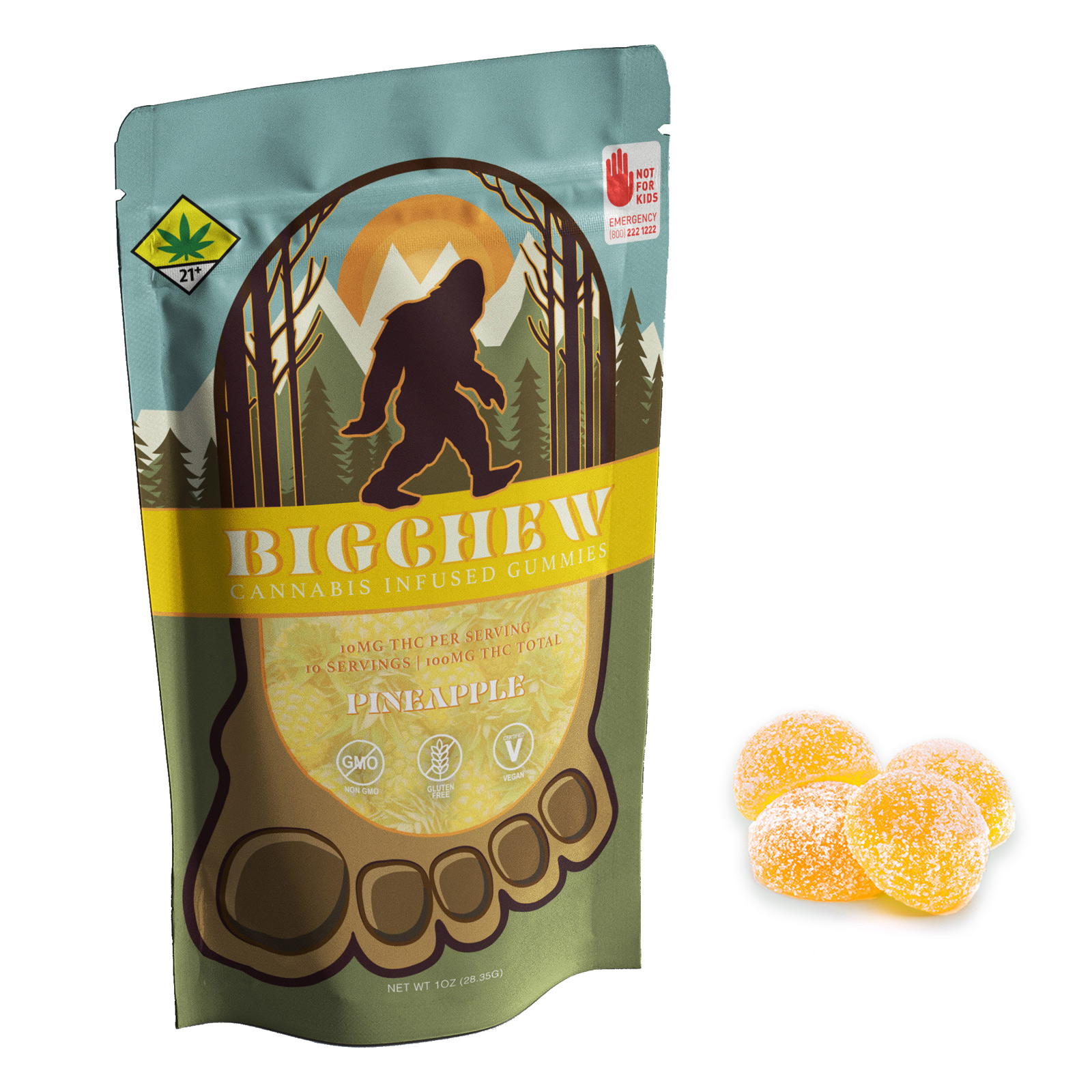 Pineapple Hash Rosin [10pk] (100mg)