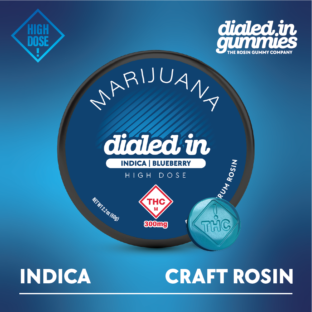 300mg - Blueberry - Rosin Gummies