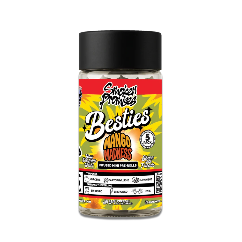 SMOKEN PROMISES - MANGO MADNESS - INFUSED PREROLL - SATIVA - (5PK) - [2.5G]