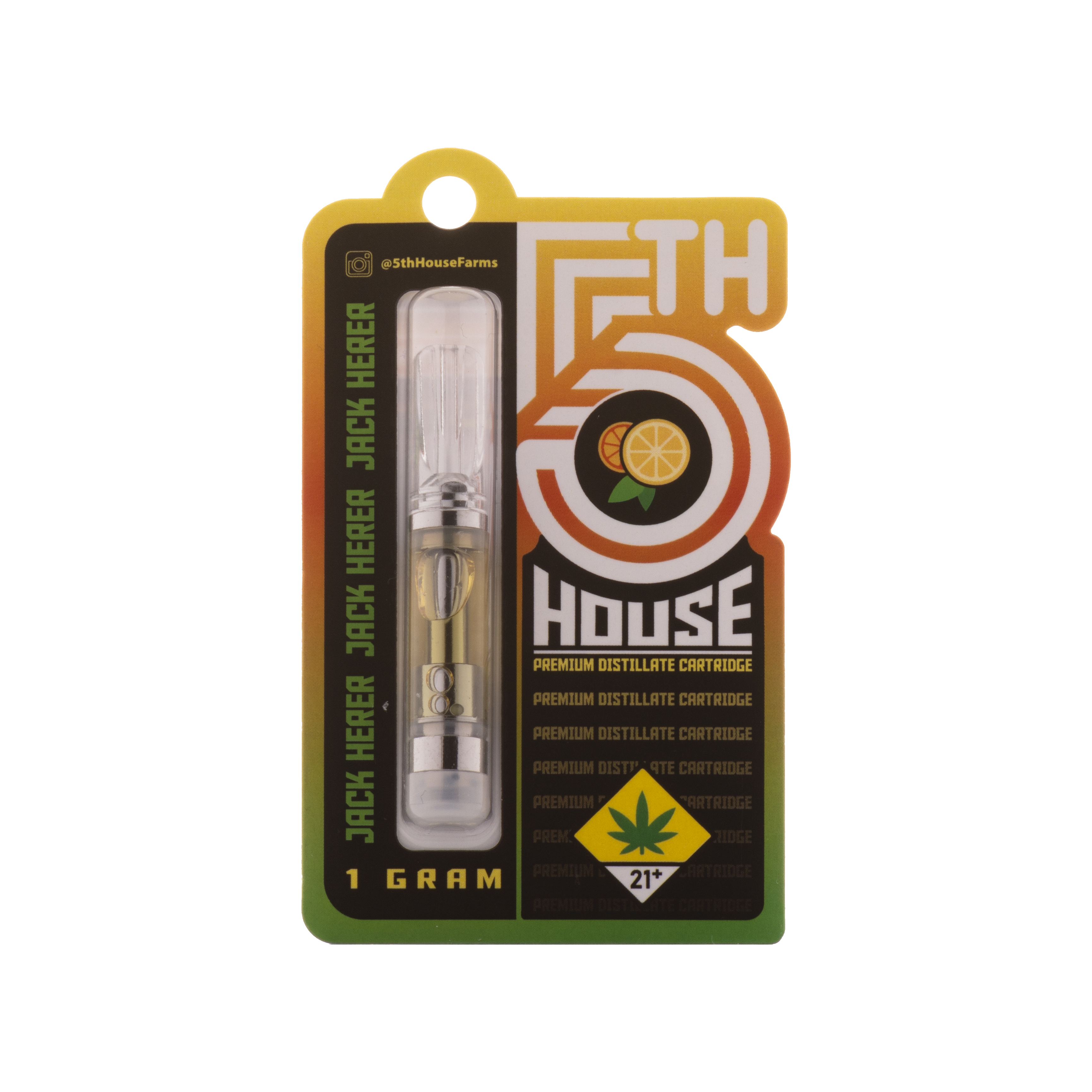 Jack Herer | Sativa - Ultra Extract High Purity Oil - 1G Vape Cartridge