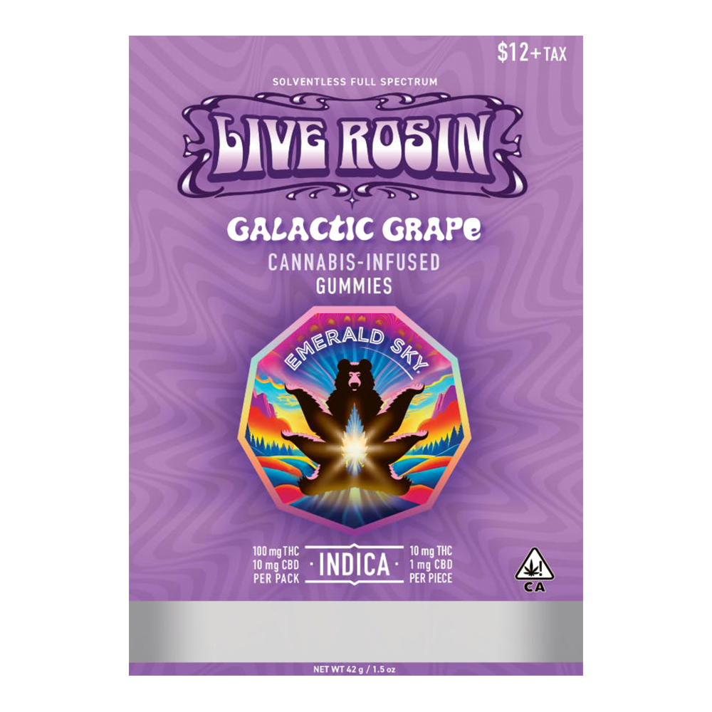 Live Rosin Galactic Grape [10pk] (100mg THC)