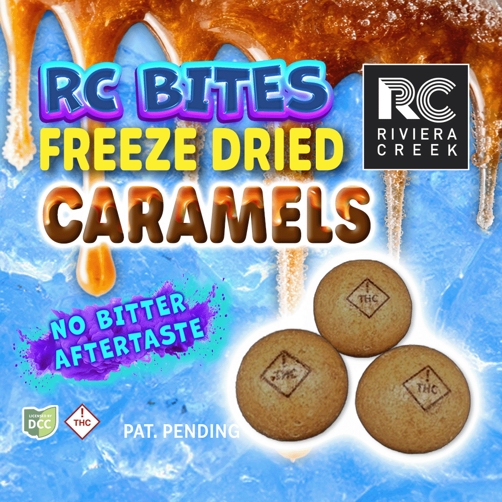 cocoayari Freeze Dried Caramel - 30mg Chocolates - 3pk | Riviera Creek | Bloom