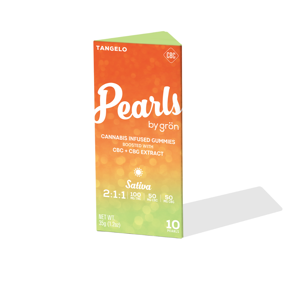 2:1:1 Tangelo Pearls - Sativa (100mg THC/50mg CBC/50mg CBG) view 2