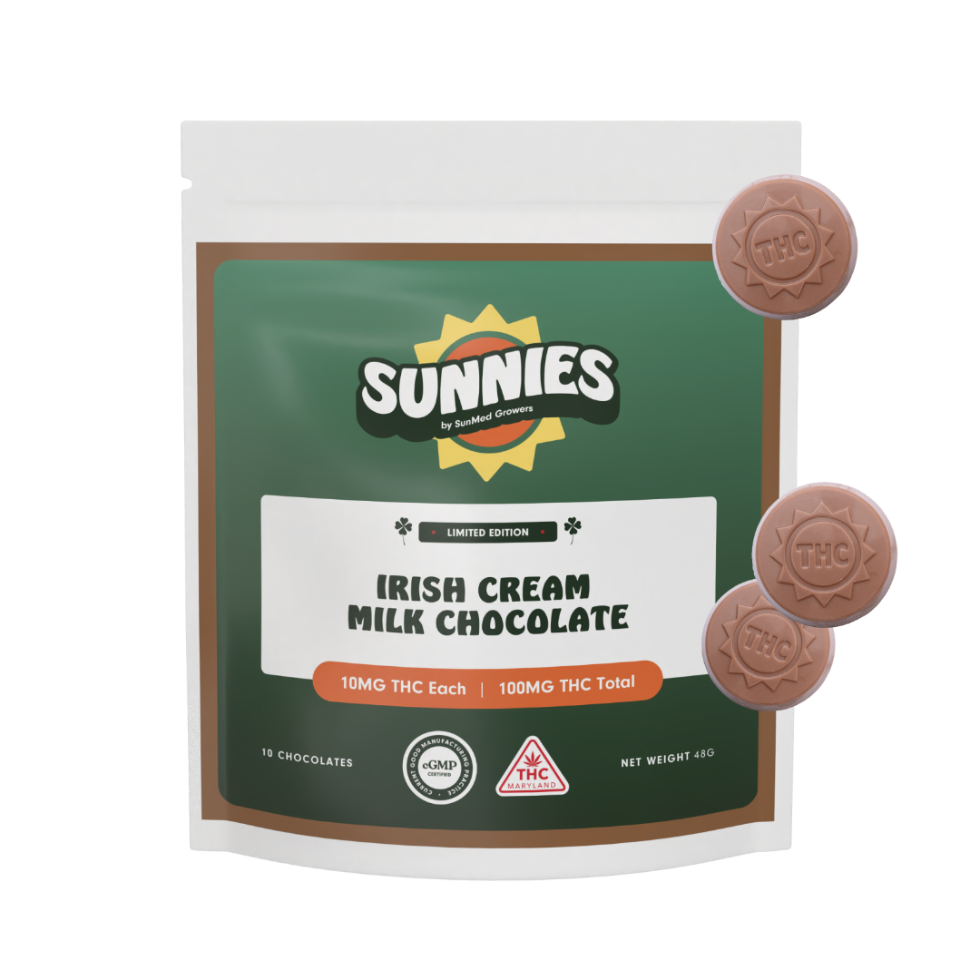 Irish Cream Milk Chocolate [10pk] (100mg)