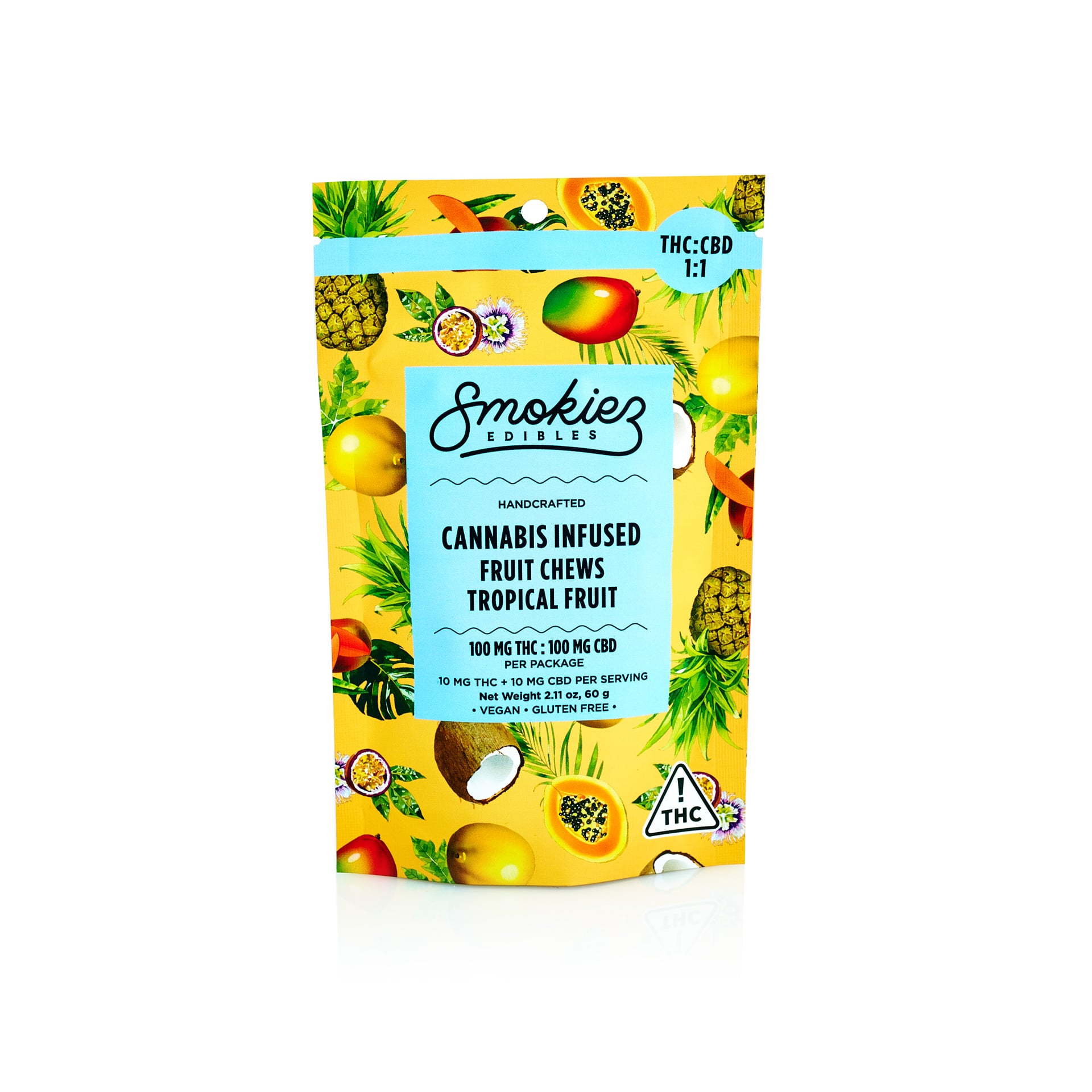 1:1 Tropical Fruit [10pk] (100mg CBD/100mg THC)